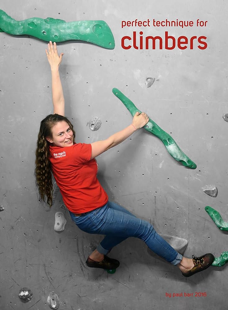 Perfect Technique for Climbers book cover showing a young climber on a wall